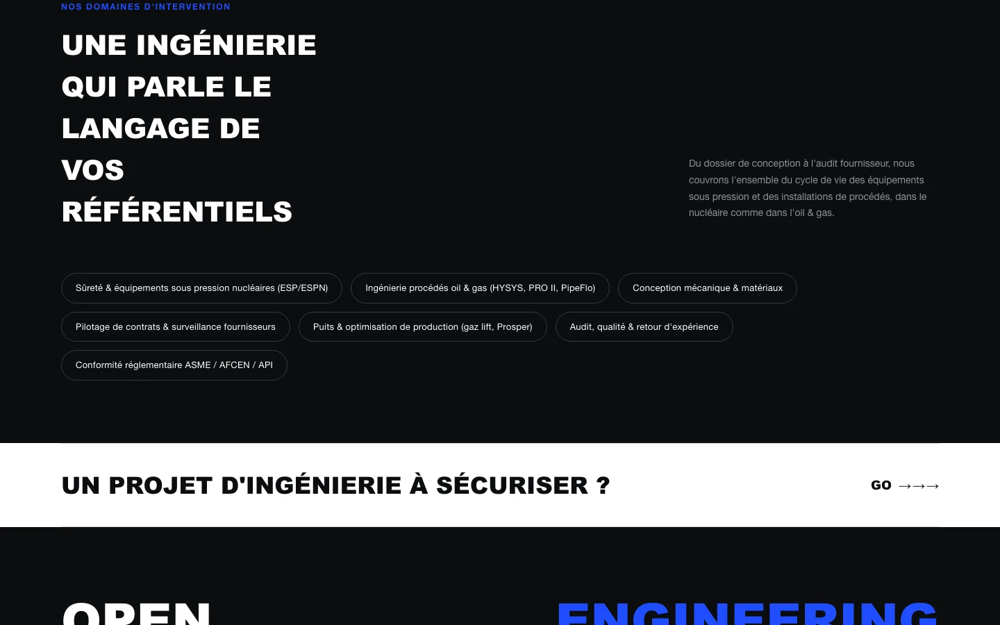 Section référentiels