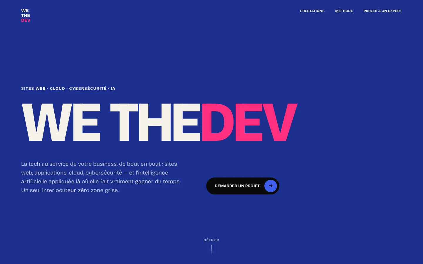Accueil de WeTheDev